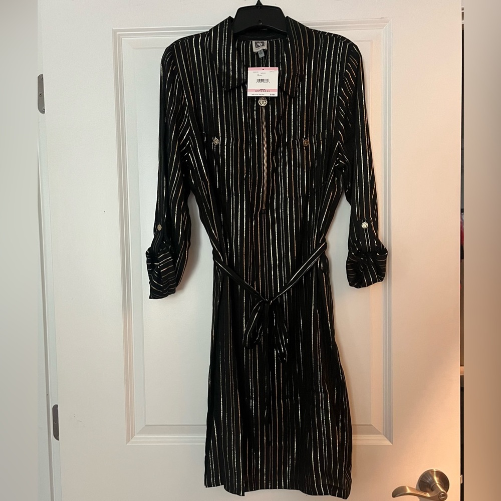 NWT Anne Klein Shirt Dress Size 10